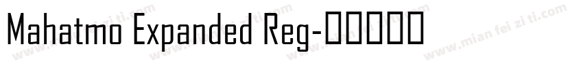 Mahatmo Expanded Reg字体转换